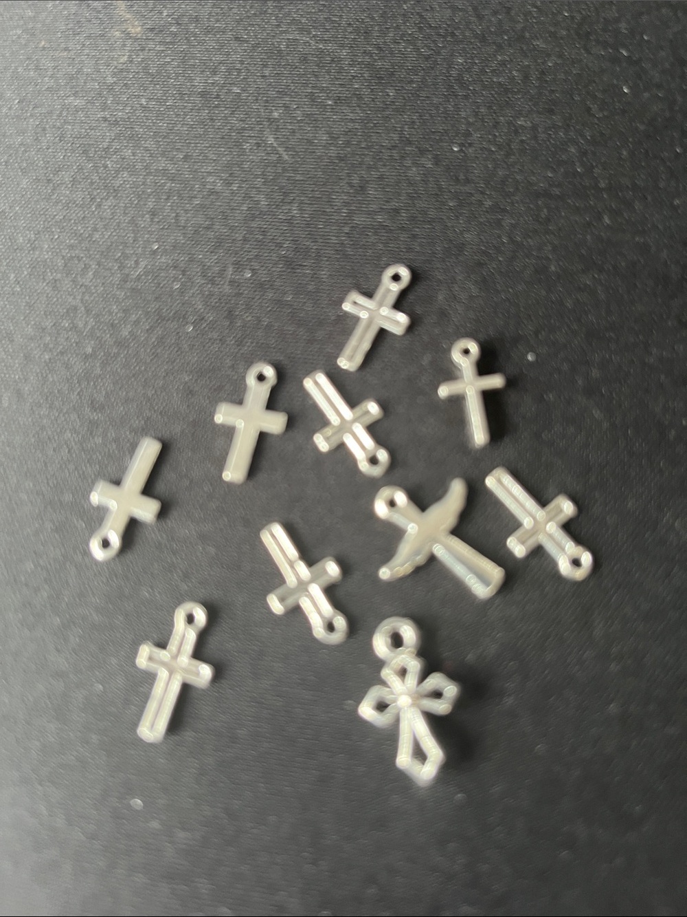 New 10 Charms Metal Cross for Jewelry Making and Crafts